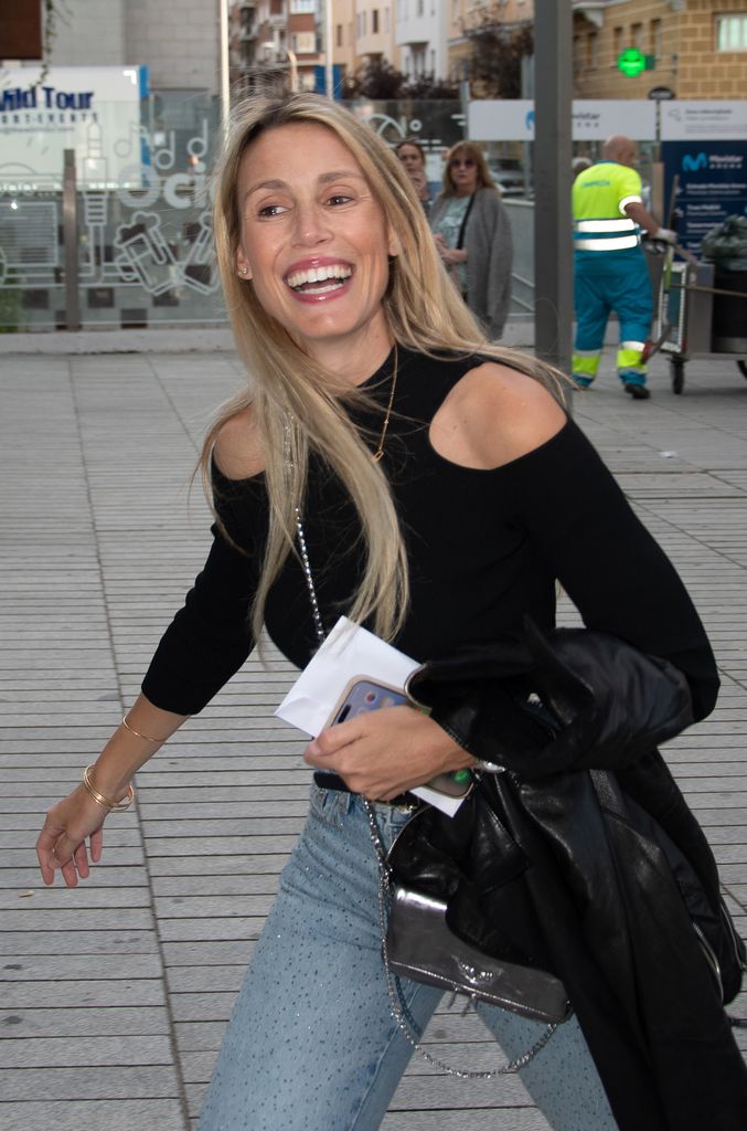 Maribel Nadal llega al Movistar Arena para asistir al concierto de Laura Pausini, a 6 de abril de 2026, en Madrid