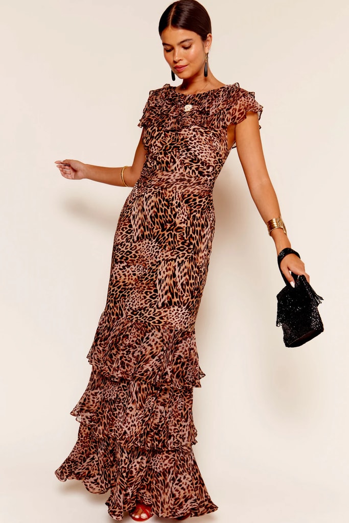 Vestido animal print de Rixo