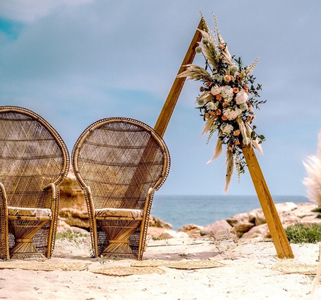 Decoración para cada espacio de boda playa