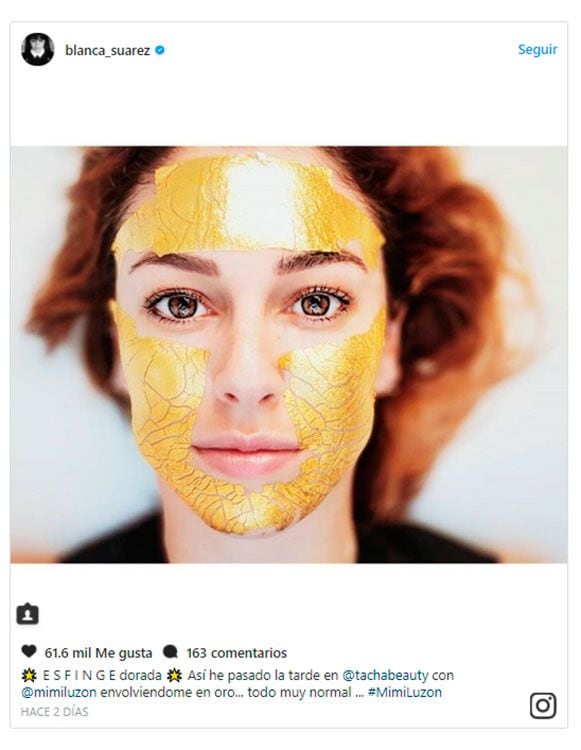 blanca suarez mascarilla