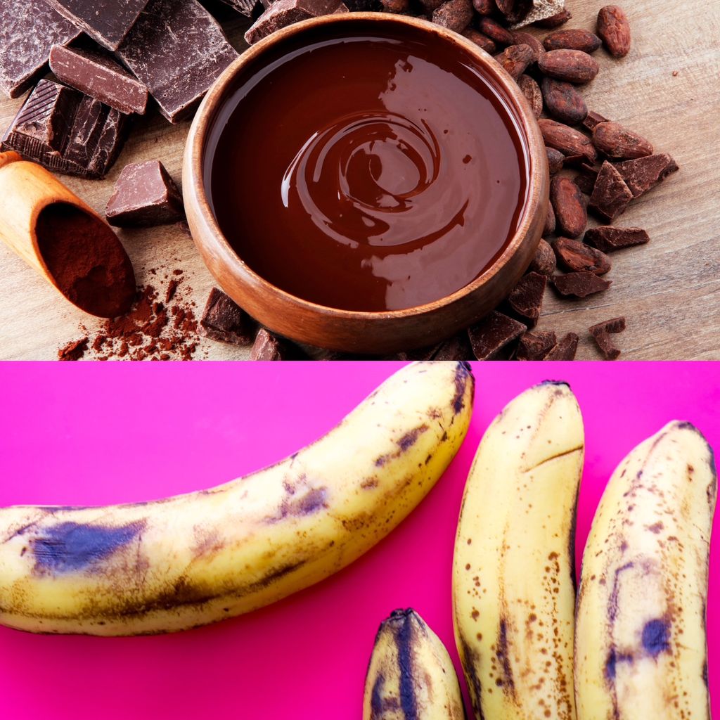 Chocolate y plátano: la combinación perfecta