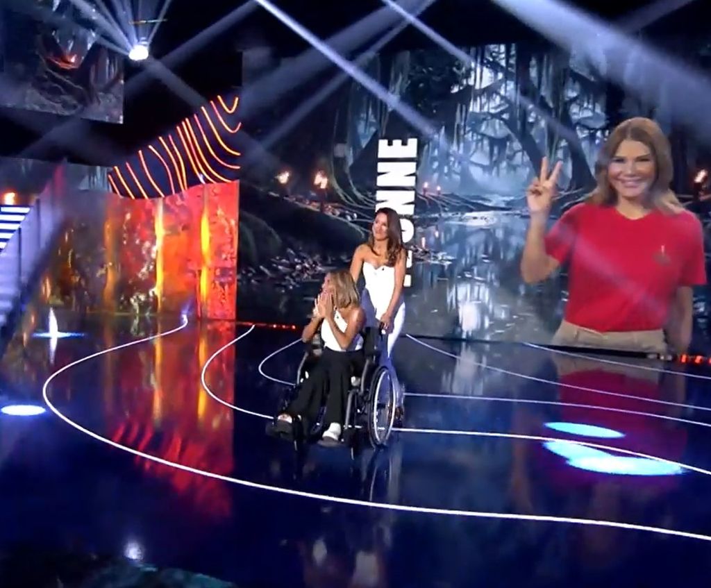 Ivonne Reyes reaparece en silla de ruedas en la final de 'Supervivientes'