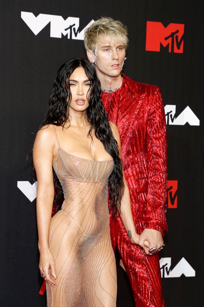 Machine Gun Kelly con su expareja Megan Fox