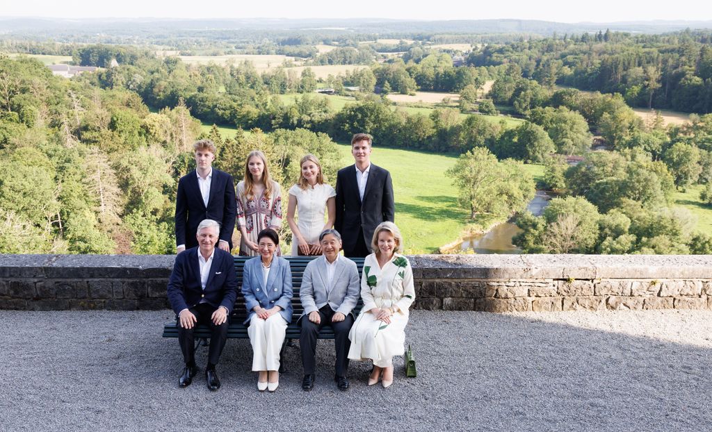 La Familia Real belga recibe a Naruhito y Masako de Japó 