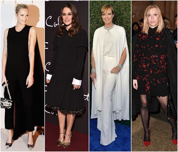 Poppy Delevingne, Keira Knightley, Allison Janney y Courtney Love con capas