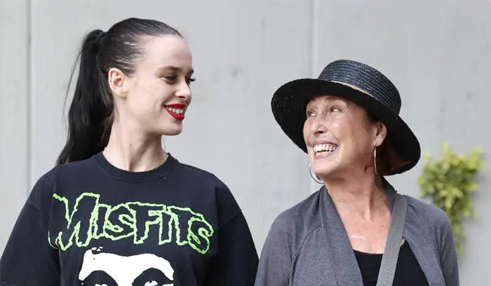 Verónica Forqué con su hija María