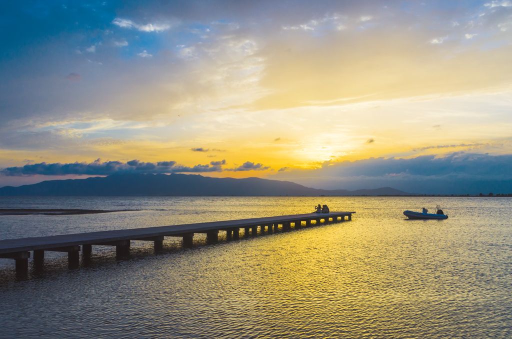 Atardecer en el delta del Ebro, Tarragona
