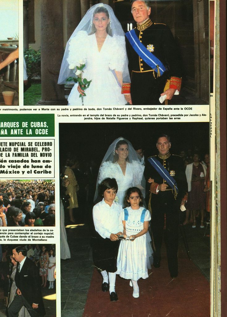 Boda de Fernando Falcó y Fernández de Córdova con Marta Chávarri en ¡HOLA! 1973