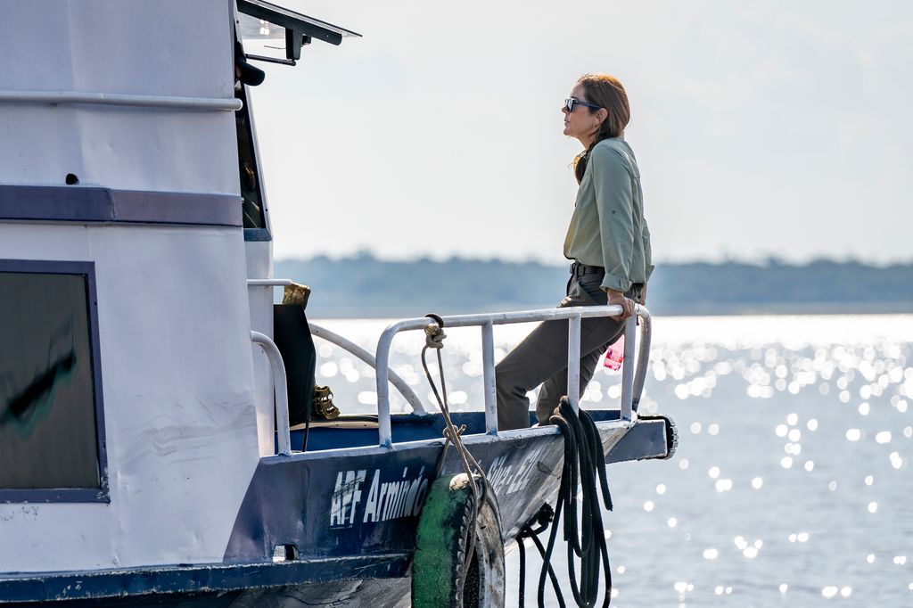 Mary de Dinamarca en un viaje a Brasil en octubre de 2024