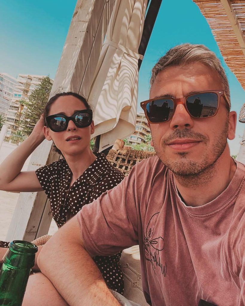 Elena y David durante unas vacaciones en Benicàssim
