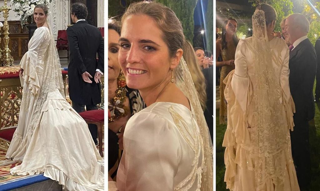 
Para su gran día, Mauricia San Martín Lladó lució un vestido diseñado por Sole Alonso. 

