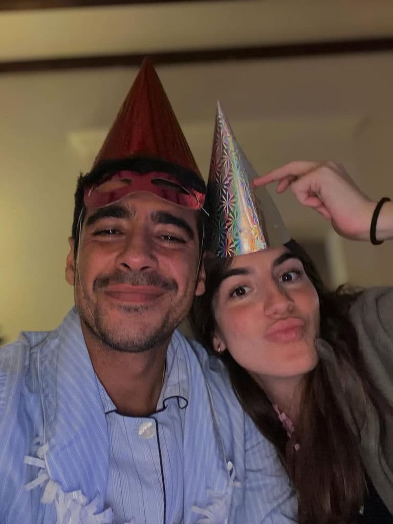 Blanca Llandres y Alberto Herrera en Navidad