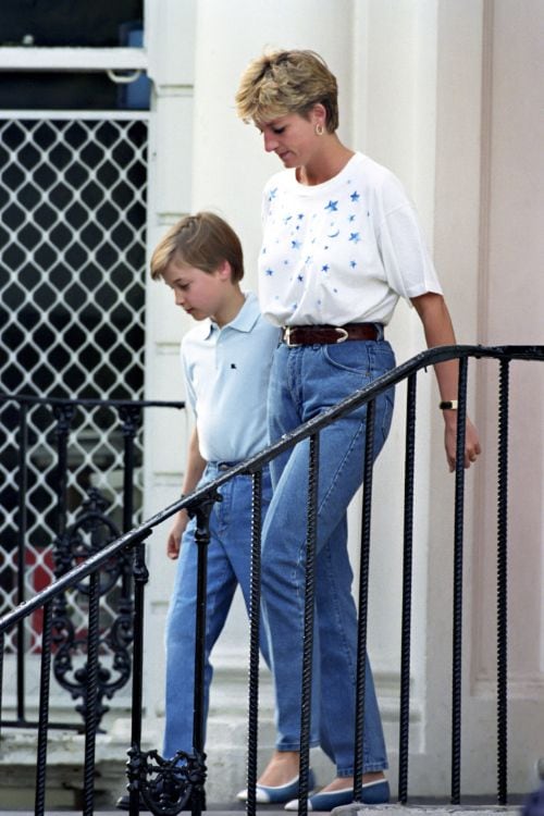 Príncipe Guillermo y la princesa Diana de Gales 
