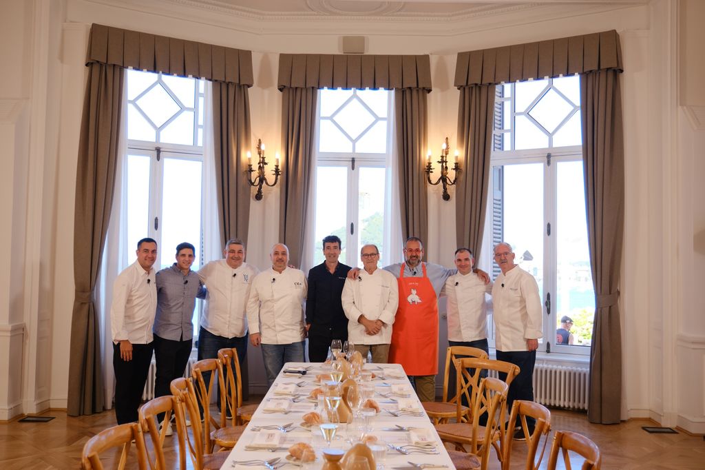 Amigos de Martín Berasategui catarán el menú elaborado en la prueba de exteriores.