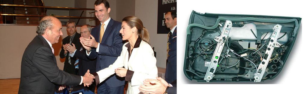 Los reyes Felipe y Letizia con José Antolin 