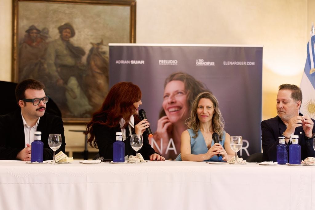 Elena Roger durante la presentación