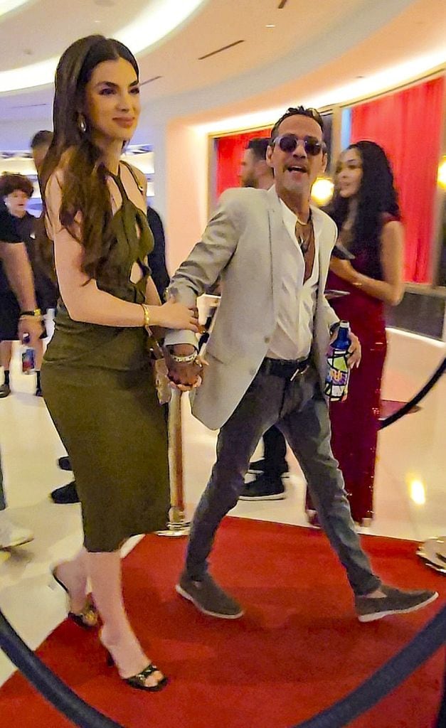Marc Anthony y Nadia lucieron muy guapos y felices e su escapada a Las Vegas,