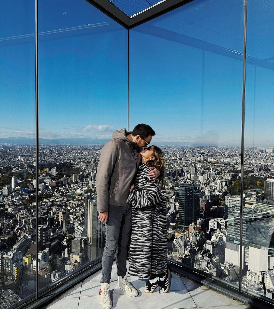 Sofía Castro y Pablo Bernot, felices en su luna de miel.