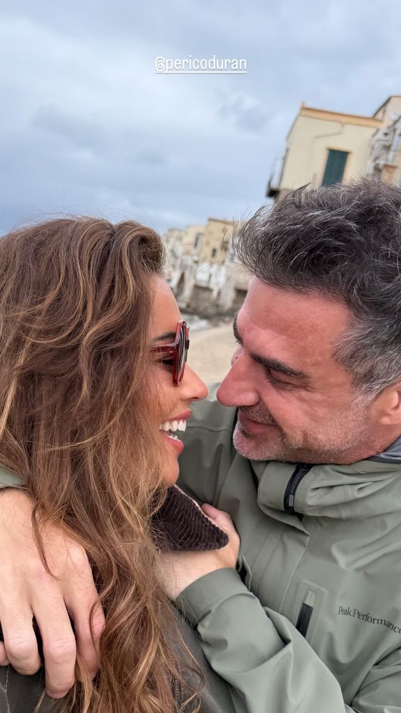 Lara Álvarez, enamorada en Sicilia
