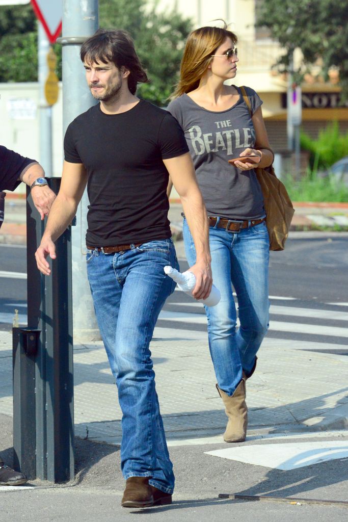 El actor David Janer y la presentadora Sandra Sabatés por las calles de Barcelona el 26 de septiembre de 2014