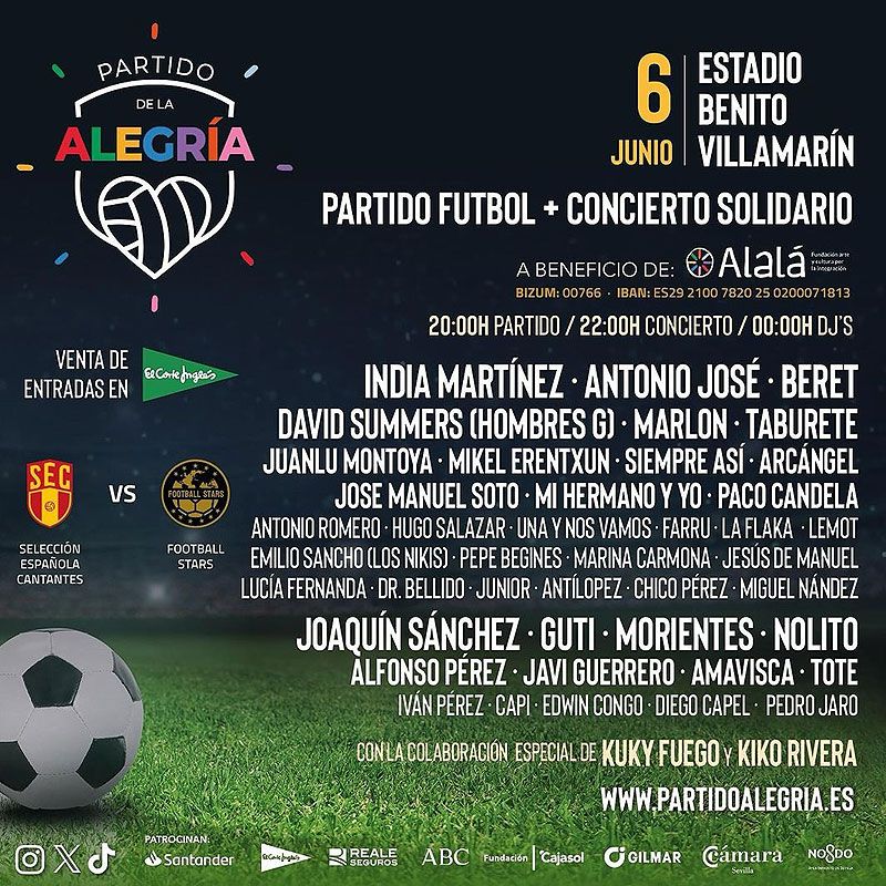 Cartel promocional Partido de la Alegría 