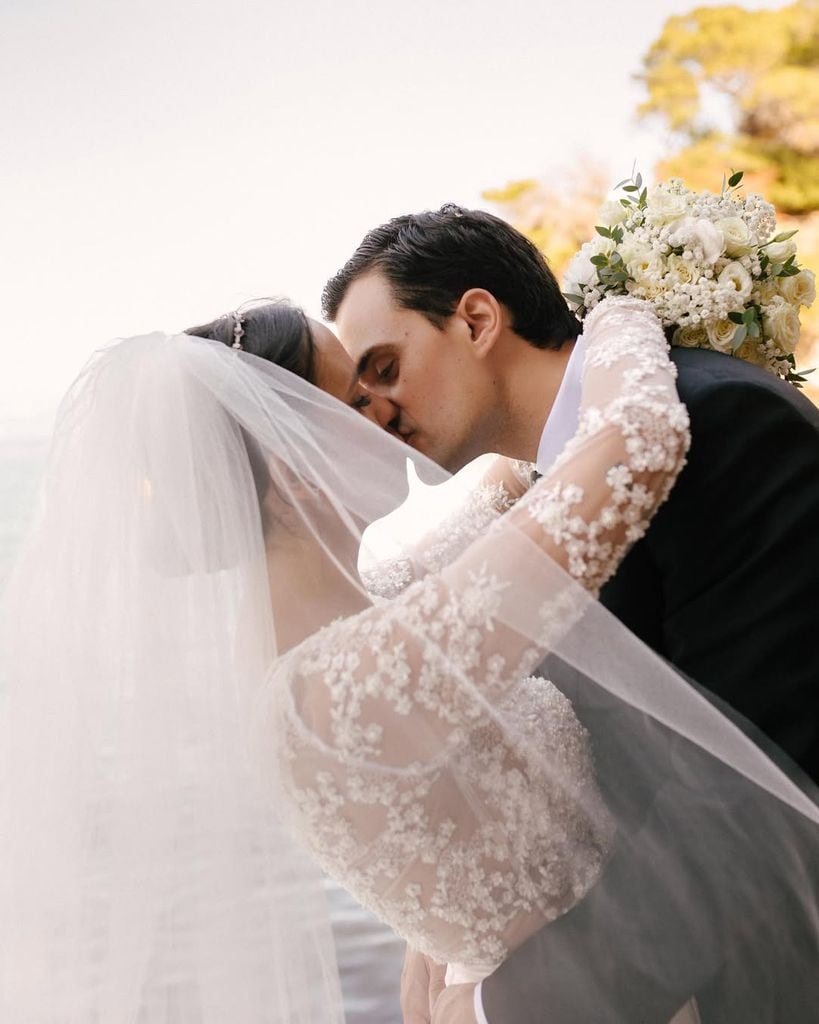 Los novios el día de su enlace