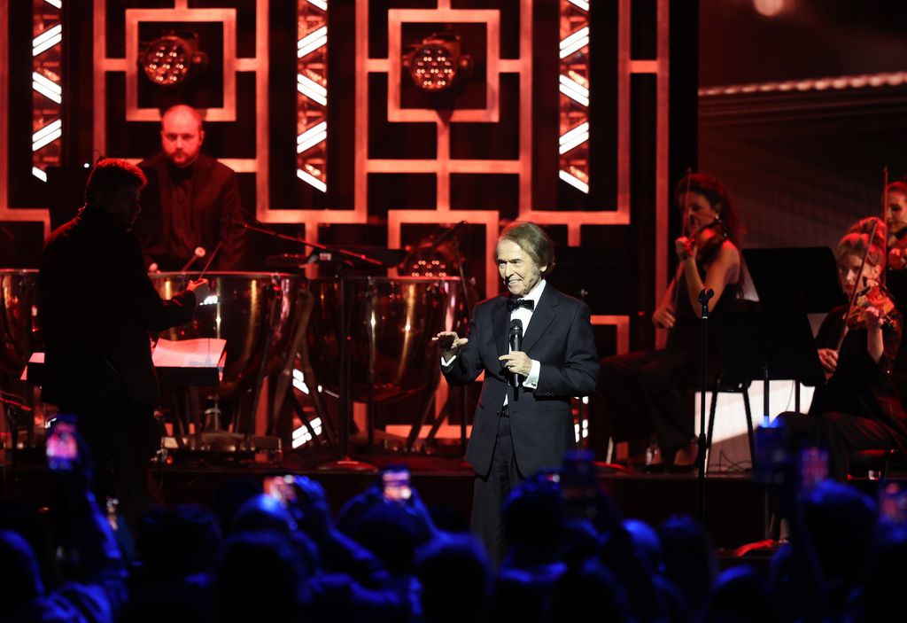 El homenajeado en un momento de su actuación en Las Vegas