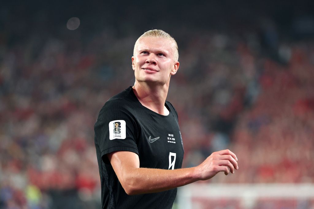 El futbolista noruego Erling Haaland en el partido del Mundial 2026 contra Senegal.