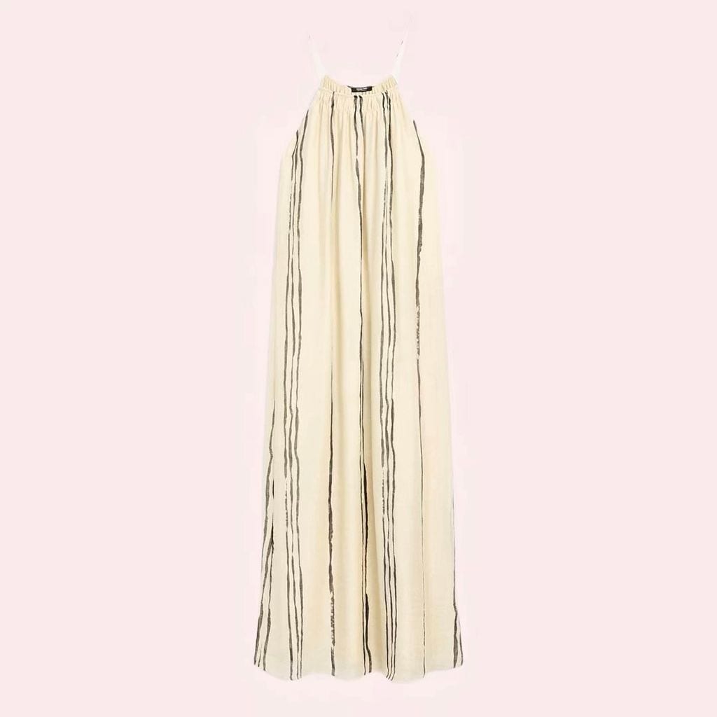 Vestido midi estampado de Massimo Dutti