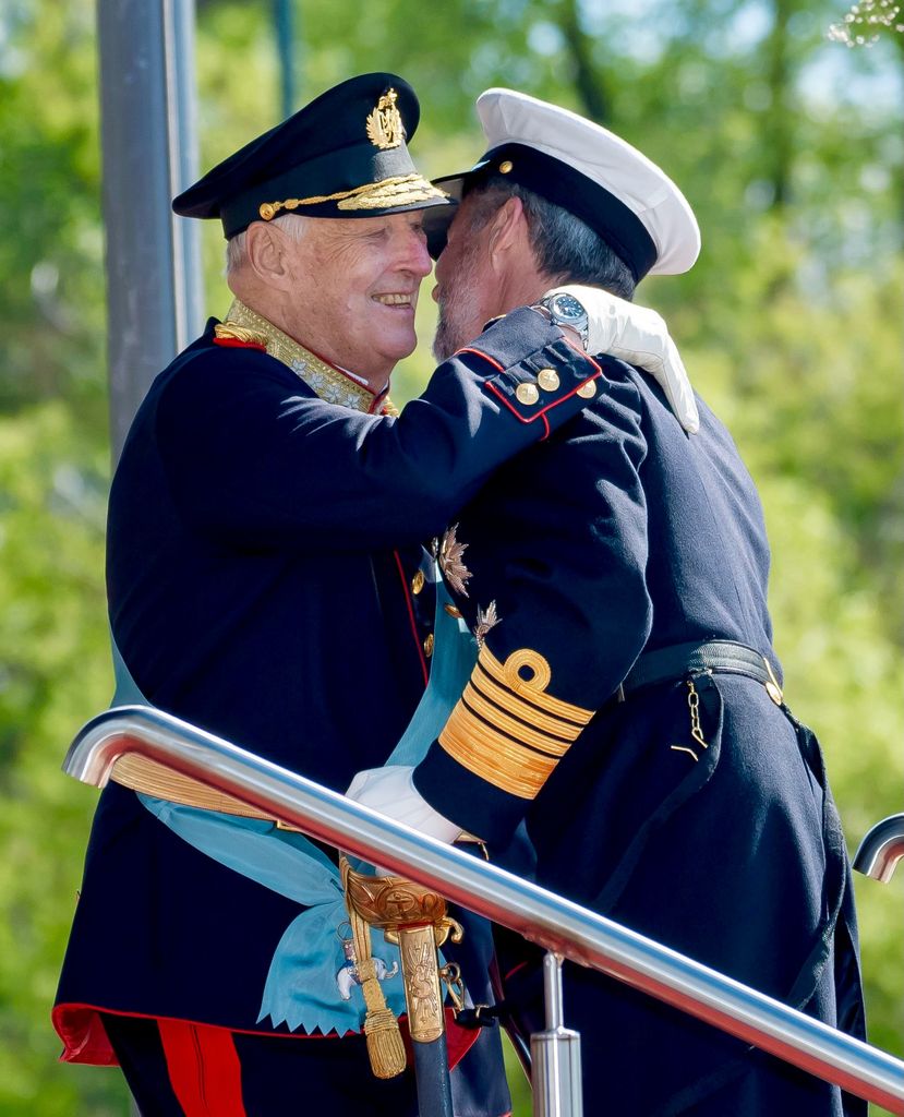 El rey Harald y Federico de Dinamarca