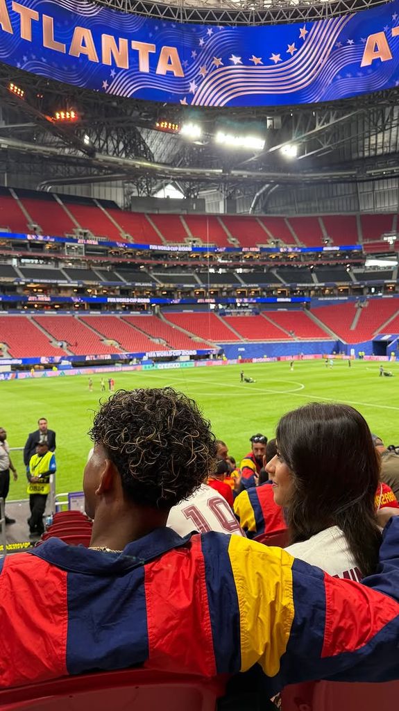 Lamine Yamal e Inés García en el estadio de Altanta, donde España debutó contra Cabo Verde en el Mundial 2026