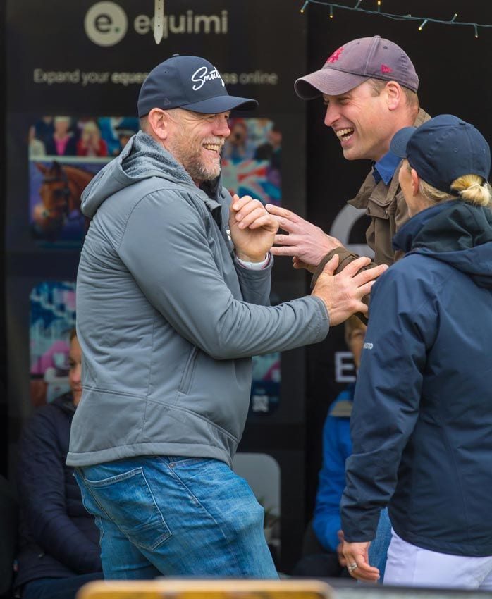 Mike Tindall con el príncipe Guillermo