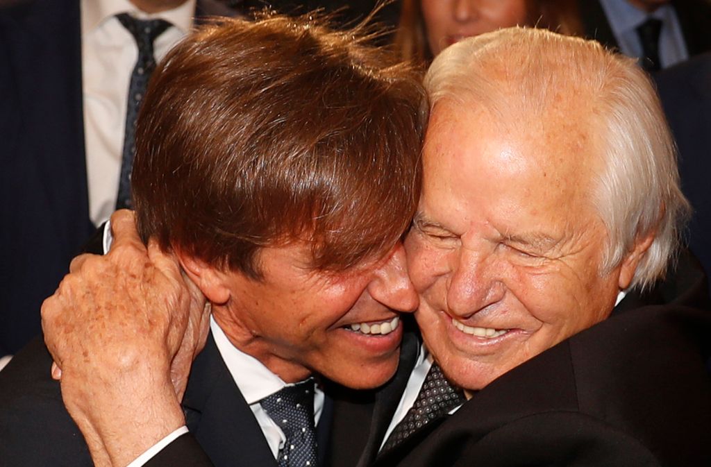 Una tierna fotografía junto a su padre del 2023