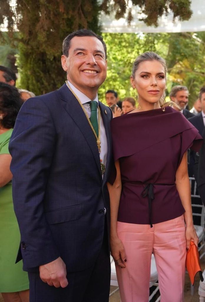 Manuela Villena en la toma de posesión de Juanma Moreno, 2026.