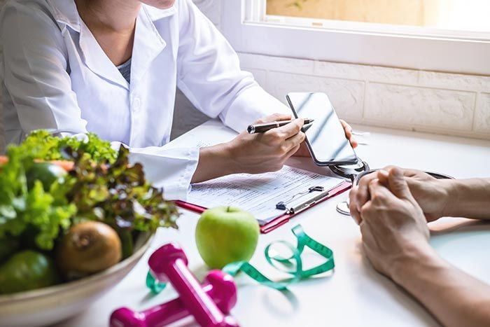 consulta de un nutricionista