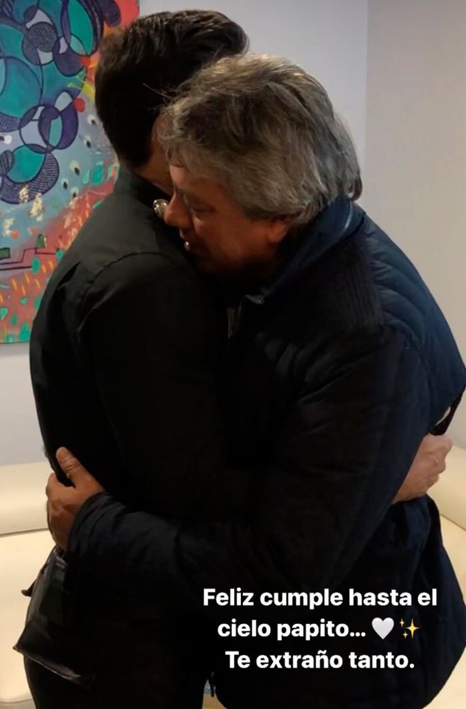 Carlos Rivera y su papá