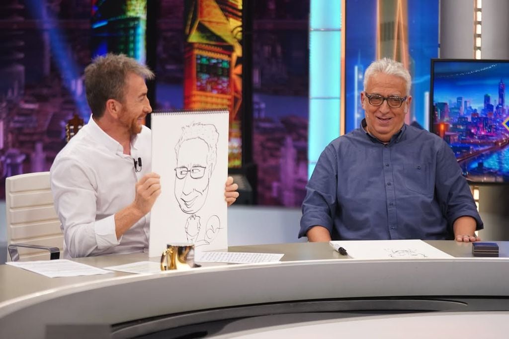 Leo Harlem con Pablo Motos en El Hormiguero