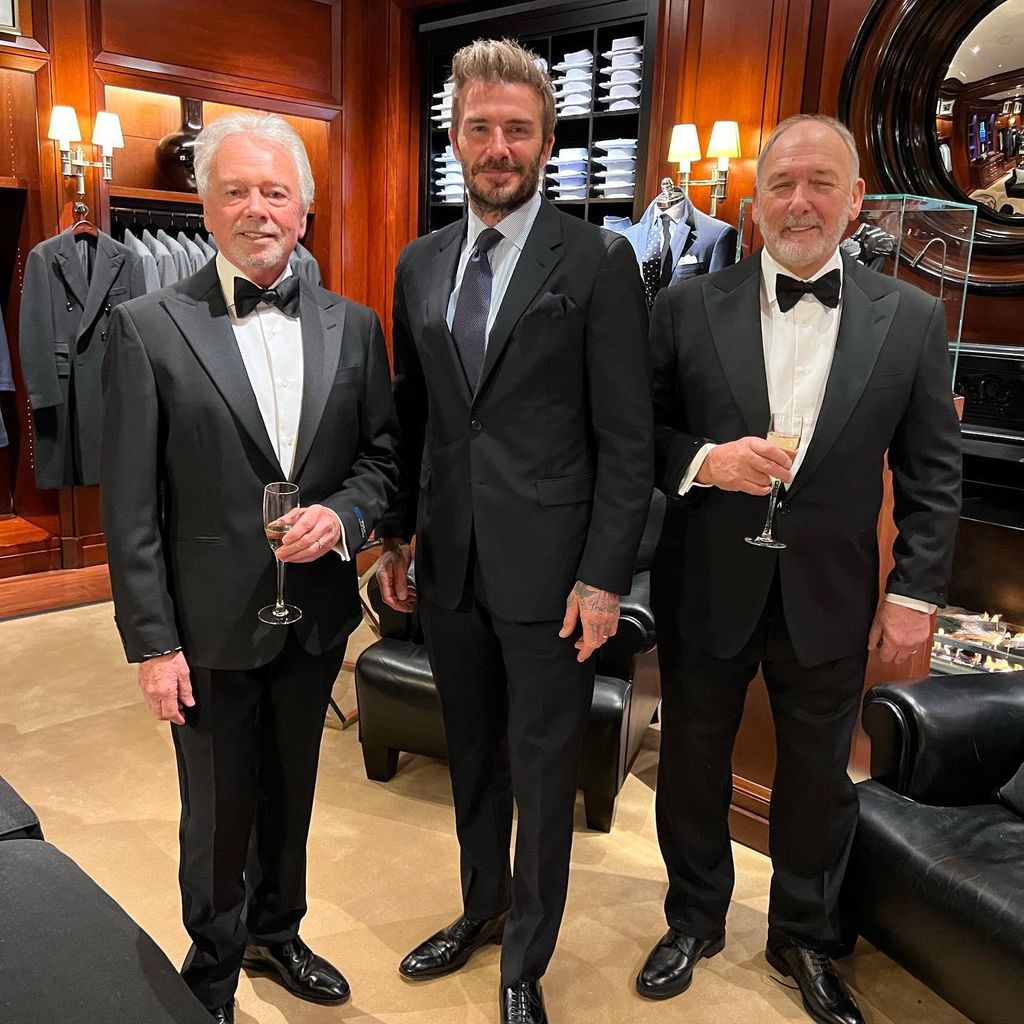 david beckham su padre y su suegro