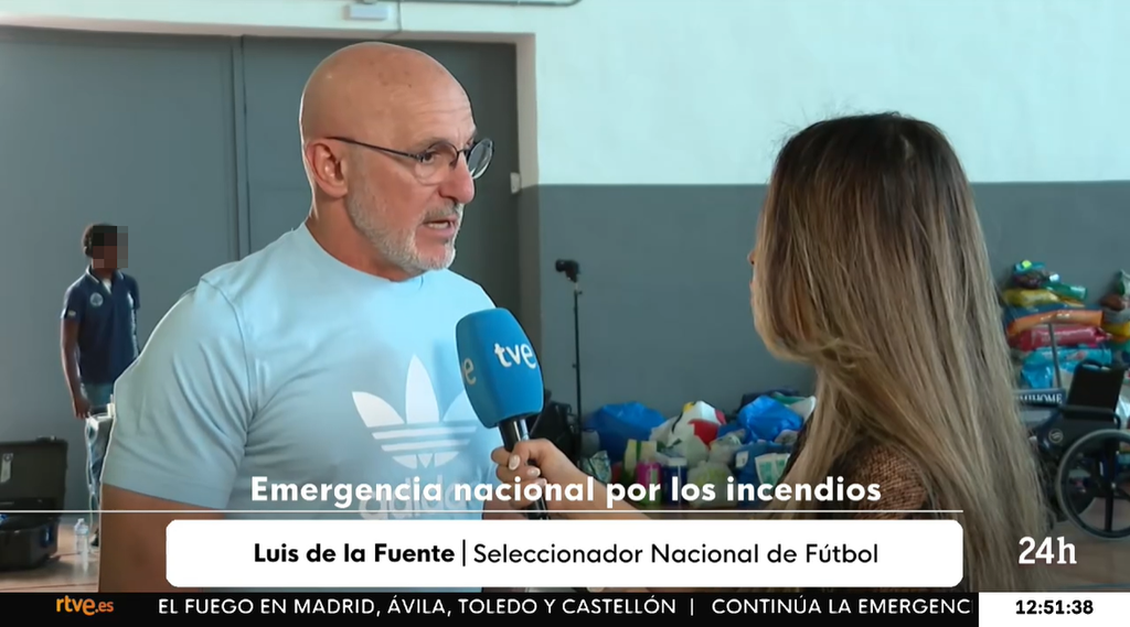 Luis de la Fuente en Las Rozas, donde se encuentran las instalaciones de RFEF