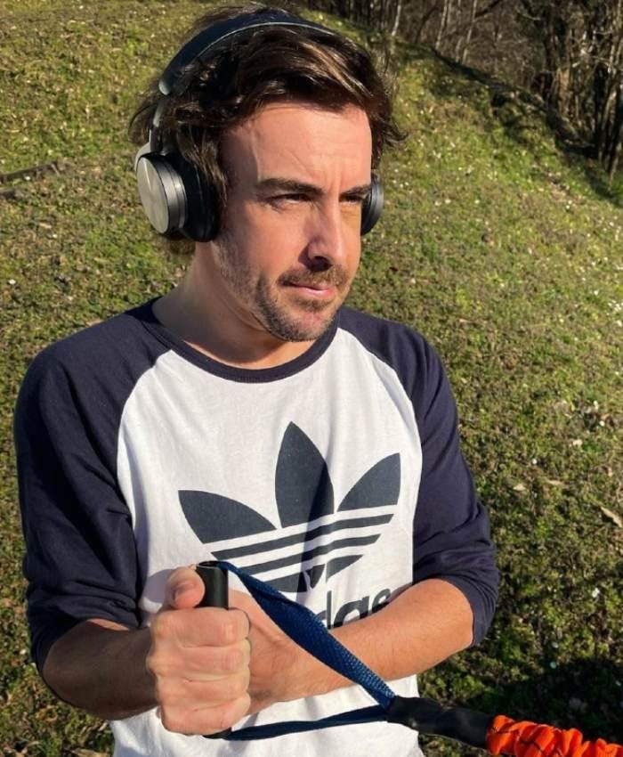 Fernando Alonso entrenando 