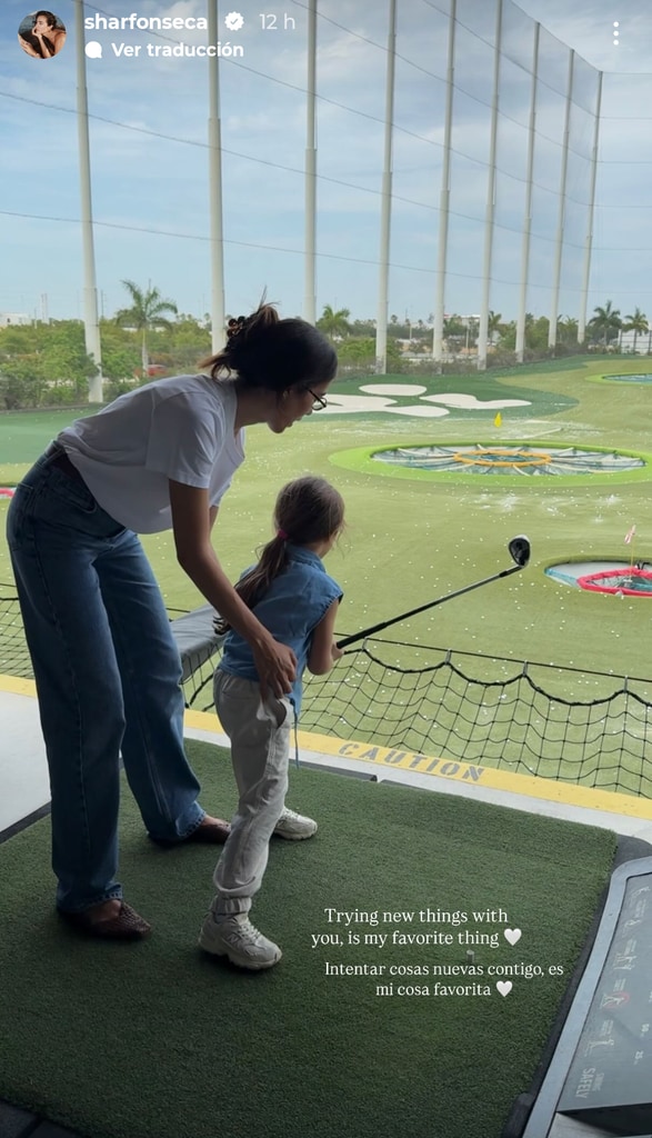 Sharon Fonseca compartió un vistazo de su sesión de golf junto a su hija Blue Jerusalema.
