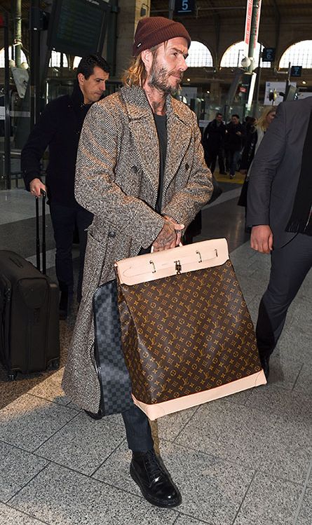 david beckham equipaje vuitton