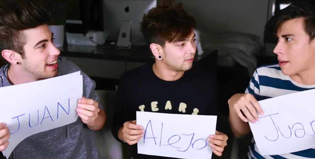 El youtuber con Juan Pablo Jaramillo y La Divaza