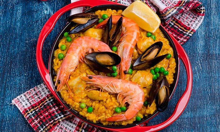 Arroz de conejo y marisco