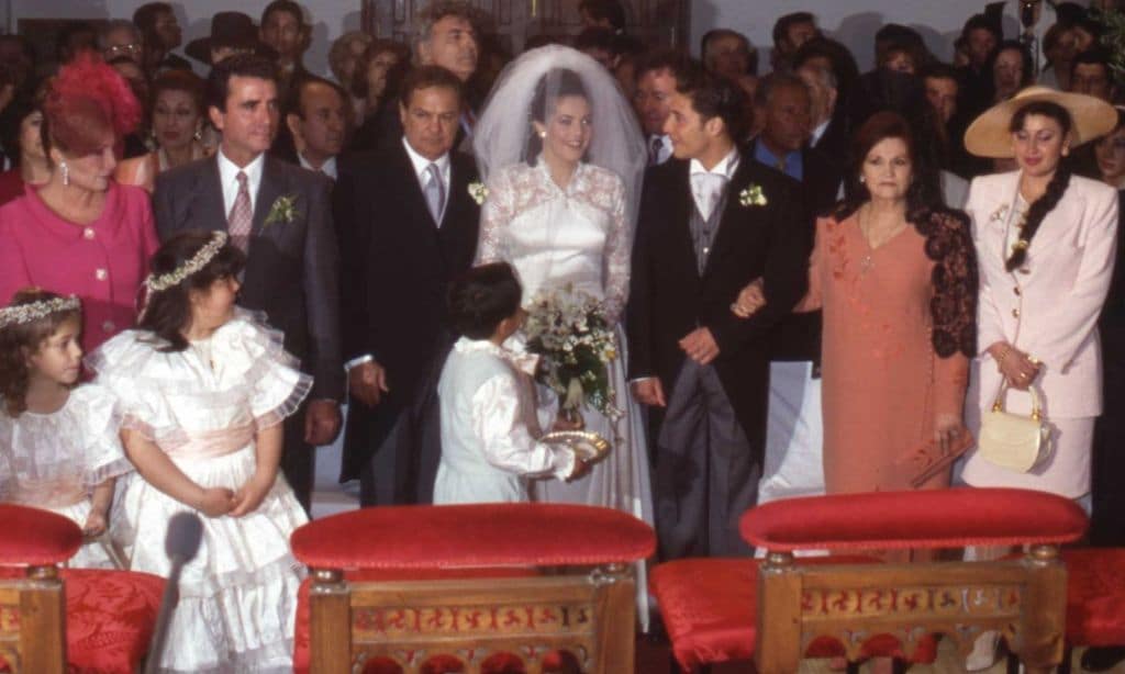 31/03/1996. Finca Yerbabuena. Boda de Rocío Carrasco y Antonio David Flores.