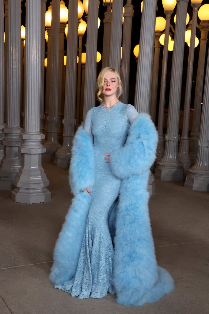 Elle Fanning en la gala LACMA Art+Film en Los Ángeles, 2025.