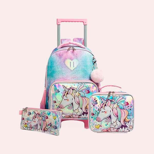 HTgroce Mochilas Escolares con Carro