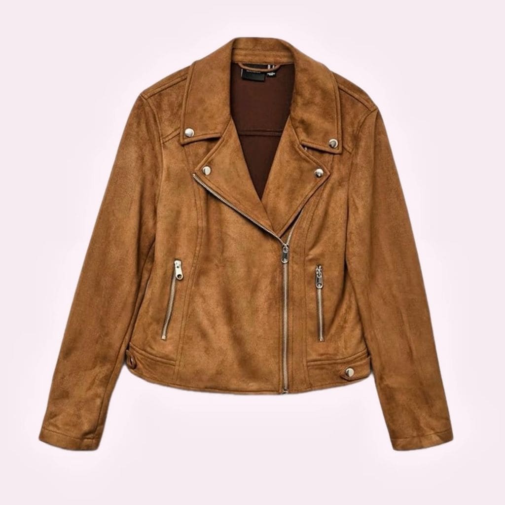 Chaqueta de ante disponible en Amazon