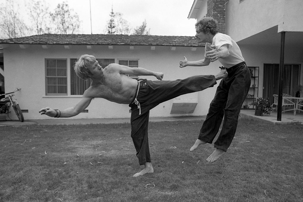 Imagen de archivo de Chuck Norris practicando kung fu