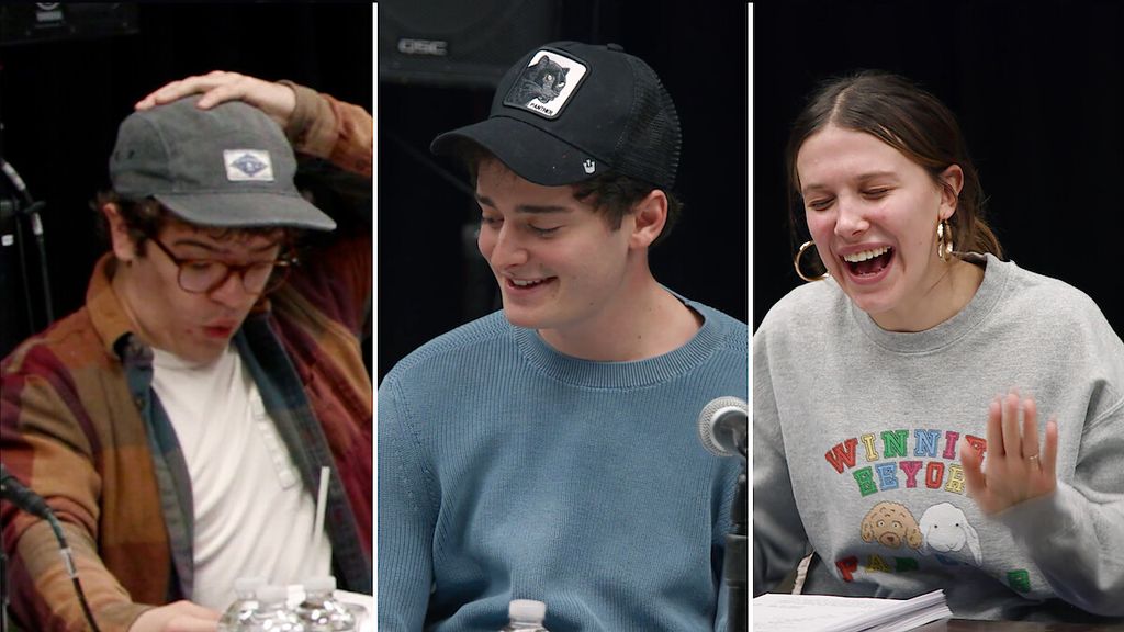 Los actores de 'Stranger Things' en la lectura de guion